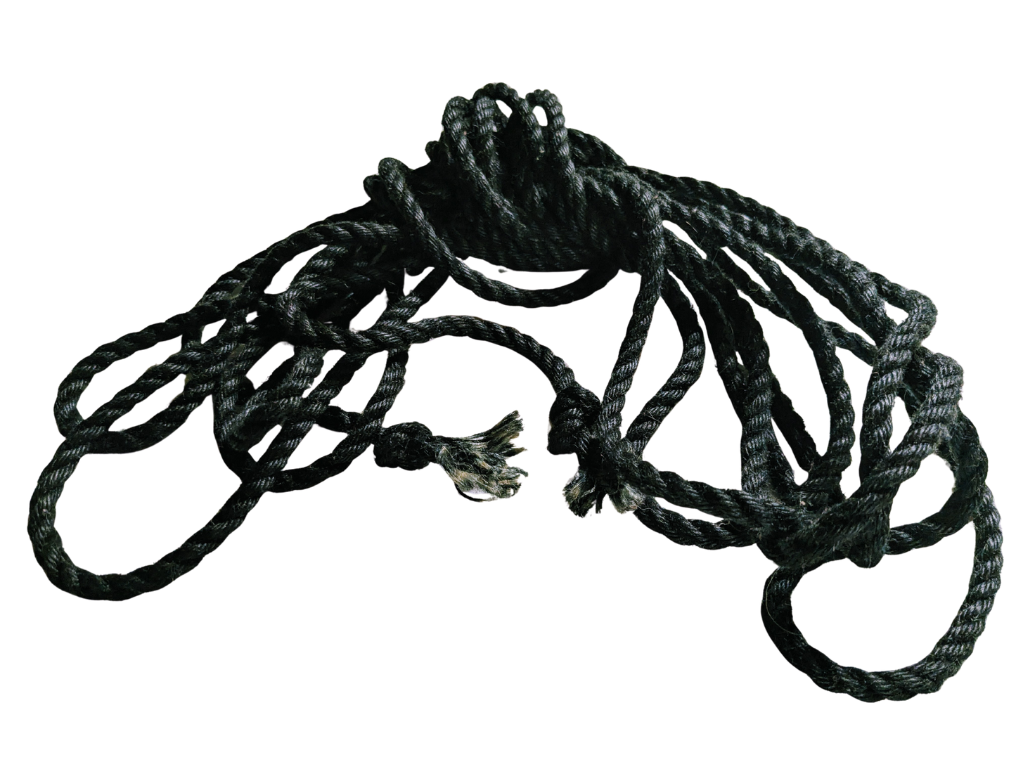 Obsidian Black – Ogawa Japanese Rope (6mm x 8m)