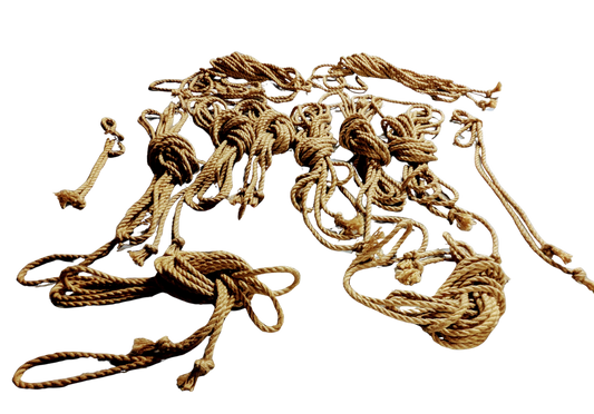 Trapeze Kit – Natural Golden Jute (Advanced Rope Kit)