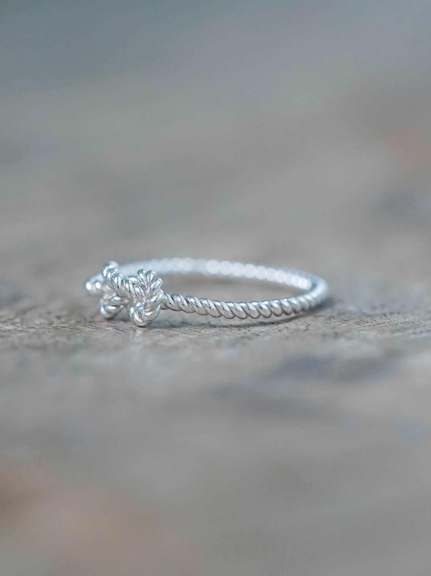 Single Band Shibari Ring in Recycled Sterling Silver (925)