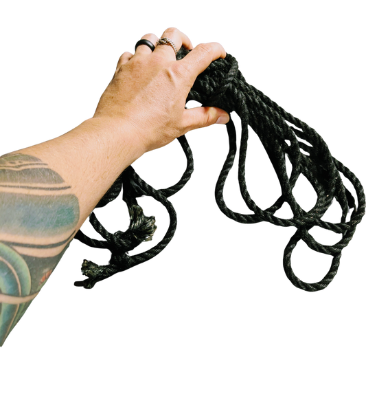 Obsidian Black – Ogawa Japanese Rope (6mm x 8m)