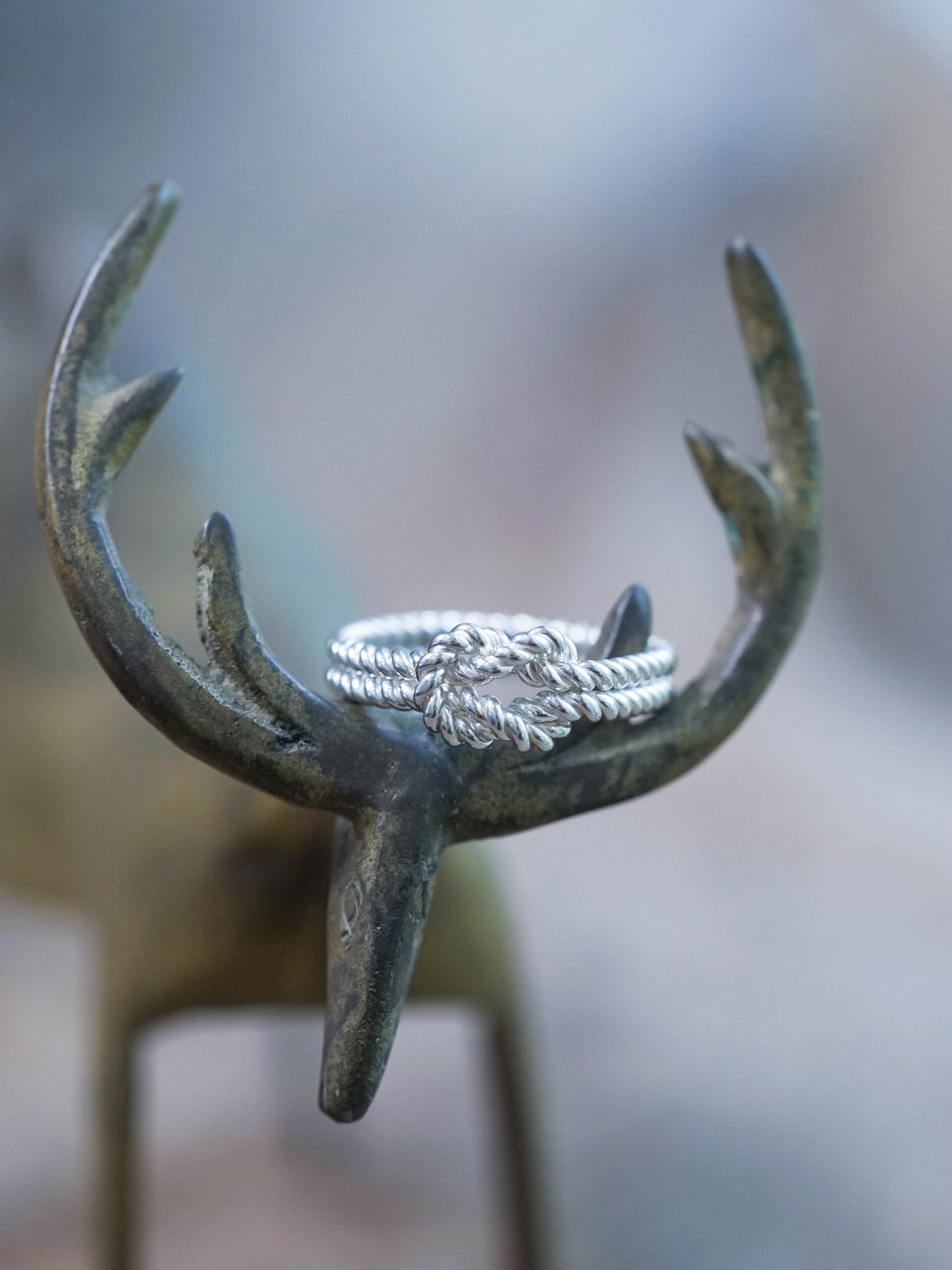 Double Band Shibari Ring in Recycled Sterling Silver (925) - Unisex