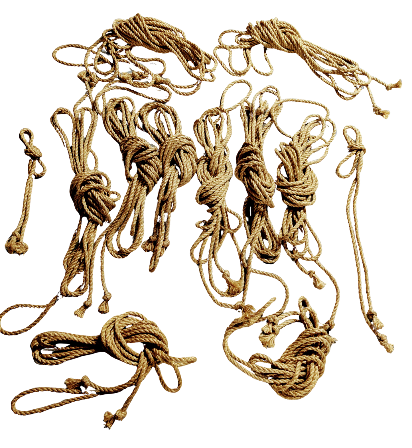 Trapeze Kit – Natural Golden Jute (Advanced Rope Kit)