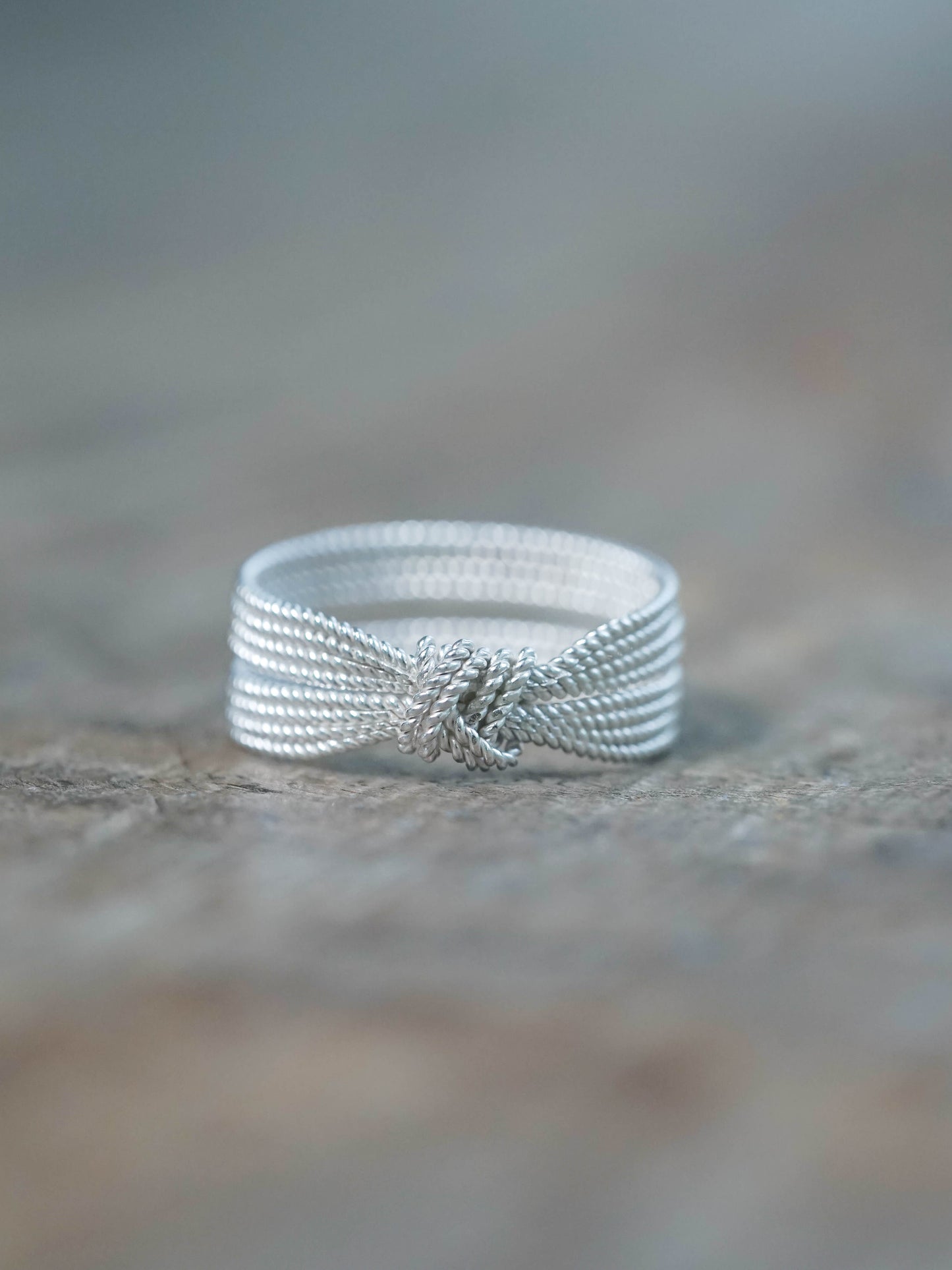 TK-Inspired 8-Band Shibari Ring in Recycled Sterling Silver (925) - Unisex