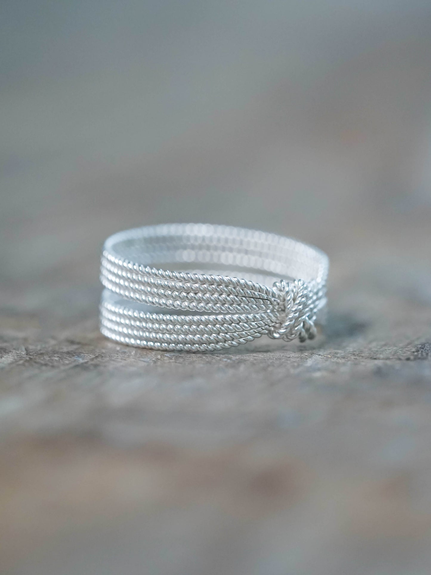 TK-Inspired 8-Band Shibari Ring in Recycled Sterling Silver (925) - Unisex