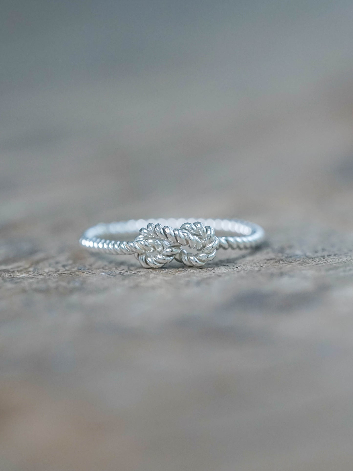 Single Band Shibari Ring in Recycled Sterling Silver (925)