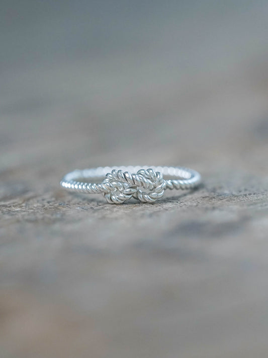 Single Band Shibari Ring in Recycled Sterling Silver (925)