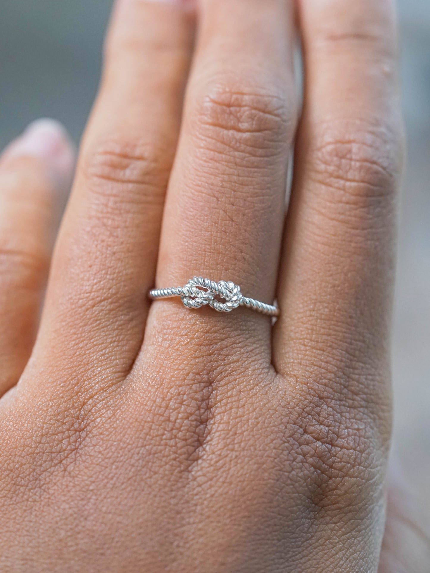 Single Band Shibari Ring in Recycled Sterling Silver (925)